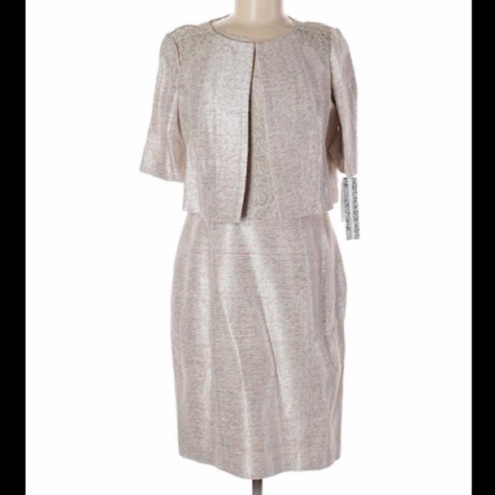 Kay Unger Cocktail Dress + Cardigan set BNWT